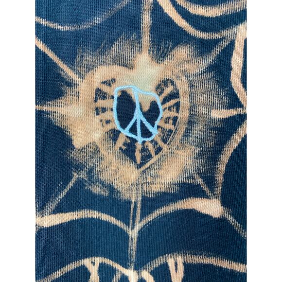 CHNGE XL Organic Cotton Black Power of Love vs Love of Power Embroidered T-Shirt - Picture 2 of 9